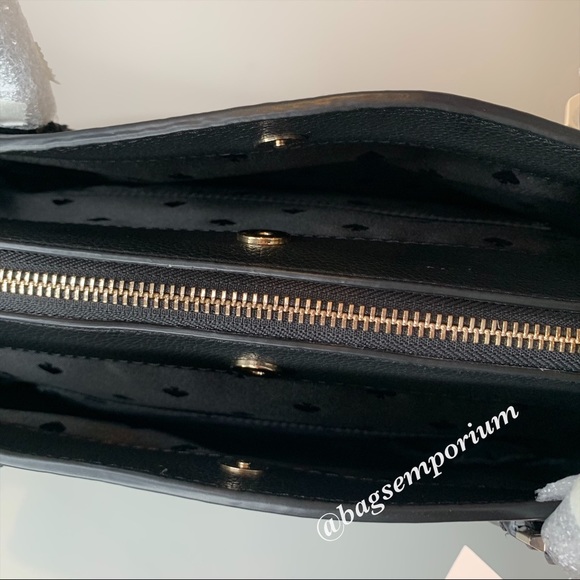 Kate Spade Large Leather Black Monet Tote Bag - Picture 8 of 15